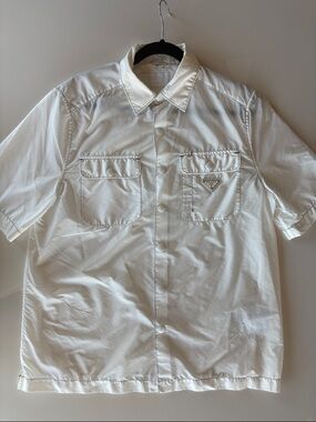 Prada Nylon Snap Up Shirt